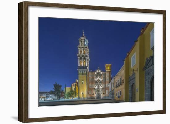 Mexico, Puebla, Church of San Francisco and Ex Monastery at Dawn-Rob Tilley-Framed Photographic Print