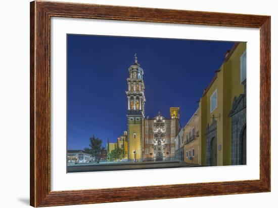 Mexico, Puebla, Church of San Francisco and Ex Monastery at Dawn-Rob Tilley-Framed Photographic Print