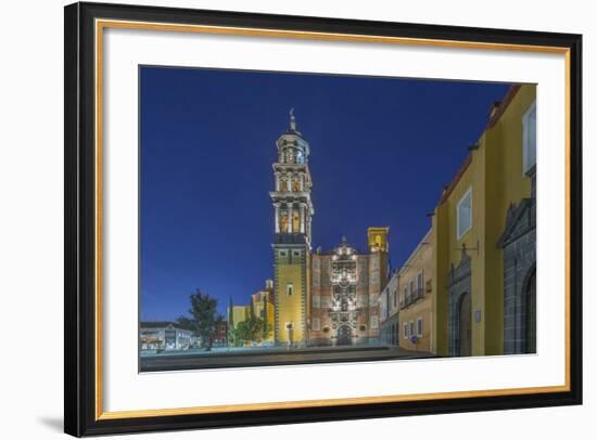 Mexico, Puebla, Church of San Francisco and Ex Monastery at Dawn-Rob Tilley-Framed Photographic Print