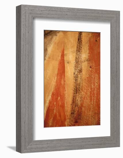 Mexico, San Miguel de Allende. Abstract Wall Pattern-Don Paulson-Framed Photographic Print