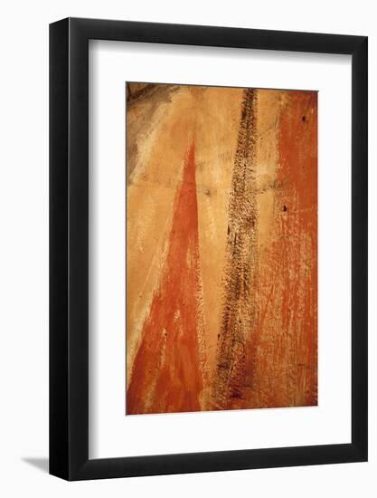 Mexico, San Miguel de Allende. Abstract Wall Pattern-Don Paulson-Framed Photographic Print