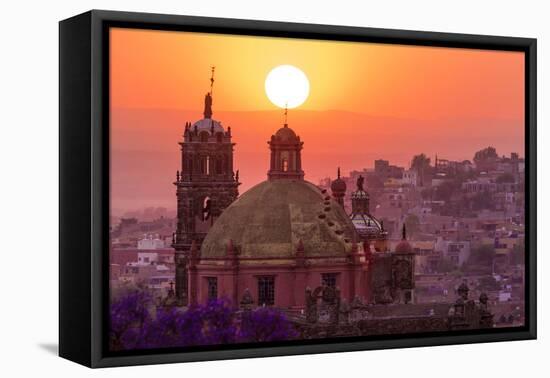 Mexico, San Miguel De Allende. City Overview at Sunset-Jaynes Gallery-Framed Premier Image Canvas