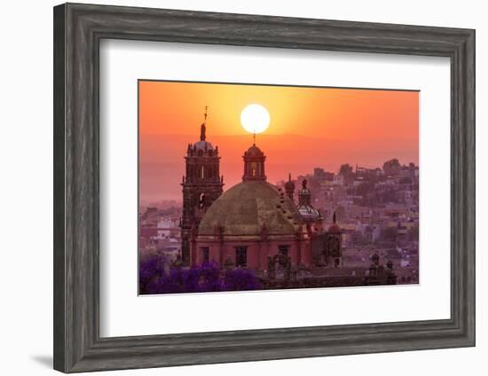 Mexico, San Miguel De Allende. City Overview at Sunset-Jaynes Gallery-Framed Photographic Print