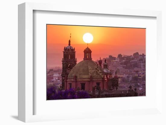 Mexico, San Miguel De Allende. City Overview at Sunset-Jaynes Gallery-Framed Photographic Print