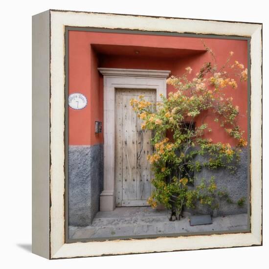 Mexico, San Miguel De Allende. Colorful Doorway. San Miguel De Allende-Jaynes Gallery-Framed Premier Image Canvas