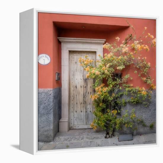 Mexico, San Miguel De Allende. Colorful Doorway. San Miguel De Allende-Jaynes Gallery-Framed Premier Image Canvas