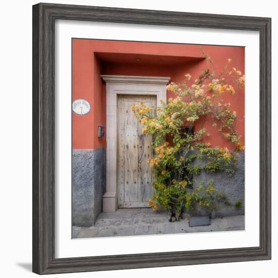 Mexico, San Miguel De Allende. Colorful Doorway. San Miguel De Allende-Jaynes Gallery-Framed Photographic Print