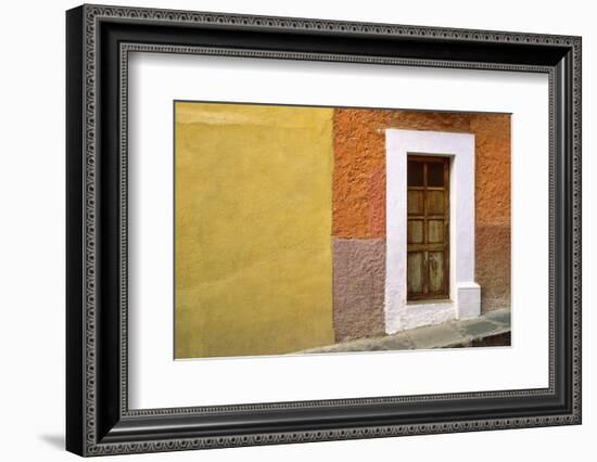 Mexico, San Miguel de Allende. Door and house exterior.-Jaynes Gallery-Framed Photographic Print