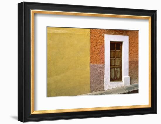 Mexico, San Miguel de Allende. Door and house exterior.-Jaynes Gallery-Framed Photographic Print