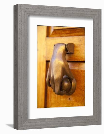 Mexico, San Miguel de Allende, doorknocker-Hollice Looney-Framed Photographic Print