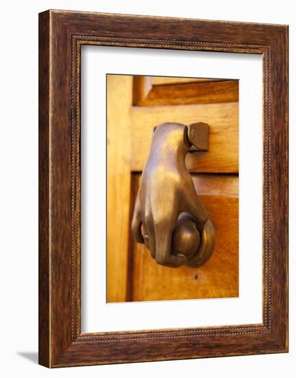 Mexico, San Miguel de Allende, doorknocker-Hollice Looney-Framed Photographic Print