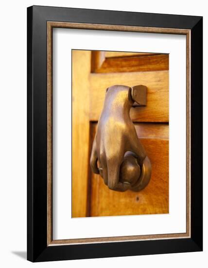 Mexico, San Miguel de Allende, doorknocker-Hollice Looney-Framed Photographic Print