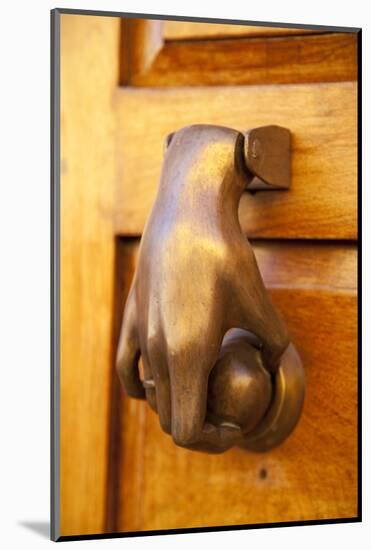 Mexico, San Miguel de Allende, doorknocker-Hollice Looney-Mounted Photographic Print