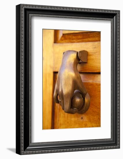 Mexico, San Miguel de Allende, doorknocker-Hollice Looney-Framed Photographic Print