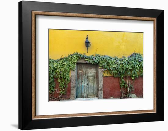 Mexico, San Miguel de Allende. Doorway to colorful building.-Don Paulson-Framed Photographic Print