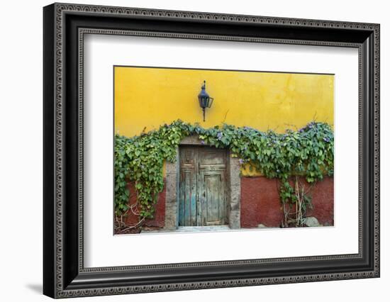 Mexico, San Miguel de Allende. Doorway to colorful building.-Don Paulson-Framed Photographic Print