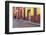 Mexico, San Miguel de Allende. Elderly man walks up sidewalk.-Don Paulson-Framed Photographic Print