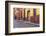 Mexico, San Miguel de Allende. Elderly man walks up sidewalk.-Don Paulson-Framed Photographic Print