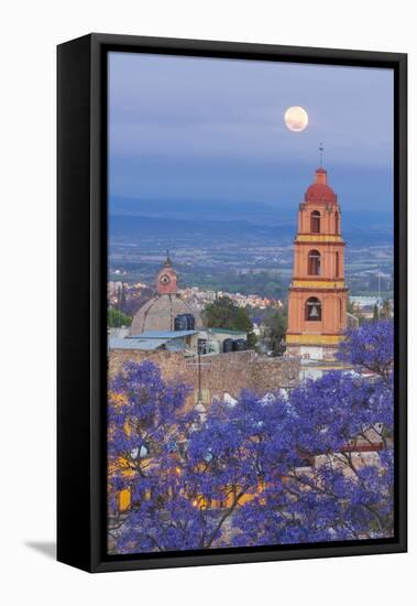 Mexico, San Miguel De Allende. Full Moon over City-Jaynes Gallery-Framed Premier Image Canvas