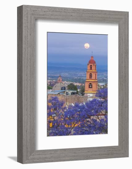 Mexico, San Miguel De Allende. Full Moon over City-Jaynes Gallery-Framed Photographic Print