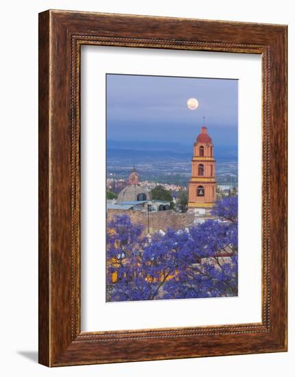 Mexico, San Miguel De Allende. Full Moon over City-Jaynes Gallery-Framed Photographic Print