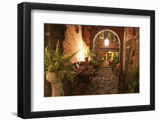 Mexico, San Miguel de Allende, quaint alleyway-Hollice Looney-Framed Photographic Print