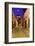 Mexico, San Miguel de Allende. Street scene with La Parroquia.-Don Paulson-Framed Photographic Print