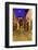 Mexico, San Miguel de Allende. Street scene with La Parroquia.-Don Paulson-Framed Photographic Print