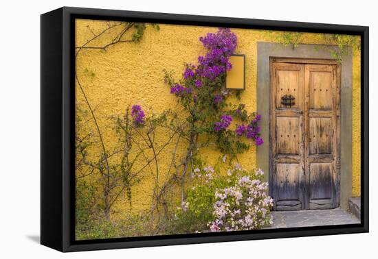 Mexico, San Miguel De Allende. Wooden Doorway-Jaynes Gallery-Framed Premier Image Canvas