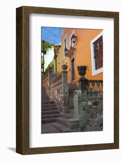 Mexico, the Colorful Homes and Buildings of Guanajuato-Judith Zimmerman-Framed Photographic Print
