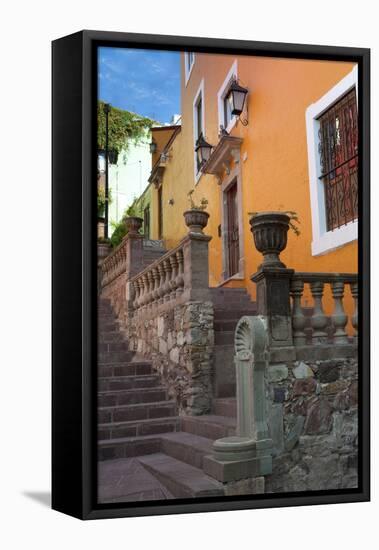 Mexico, the Colorful Homes and Buildings of Guanajuato-Judith Zimmerman-Framed Premier Image Canvas