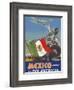 Mexico - Tomorrow - via Pan American Airways (PAA) - Flag of Mexico-Paul George Lawler-Framed Art Print