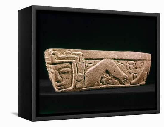 Mexico: Totonac Swimmer-null-Framed Premier Image Canvas