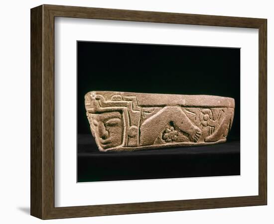 Mexico: Totonac Swimmer-null-Framed Photographic Print