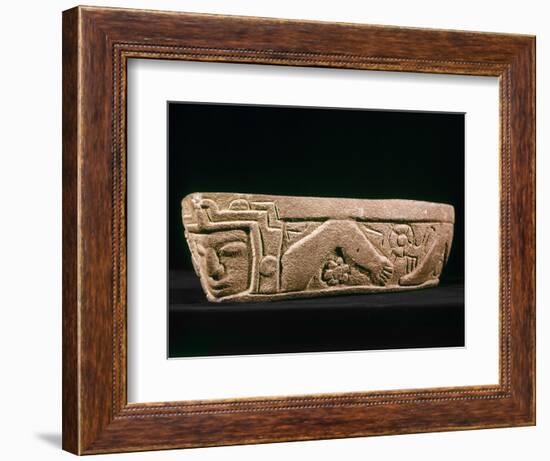 Mexico: Totonac Swimmer-null-Framed Photographic Print