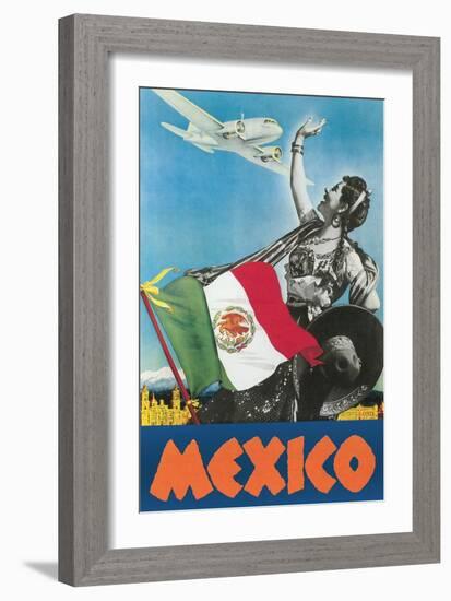 Mexico Travel Poster-null-Framed Art Print