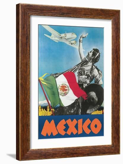 Mexico Travel Poster-null-Framed Art Print