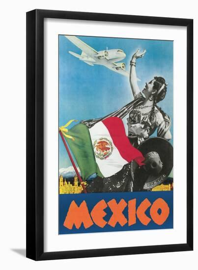 Mexico Travel Poster-null-Framed Art Print