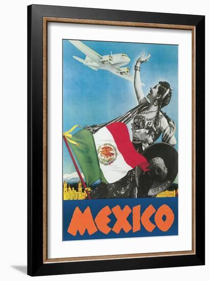 Mexico Travel Poster-null-Framed Art Print
