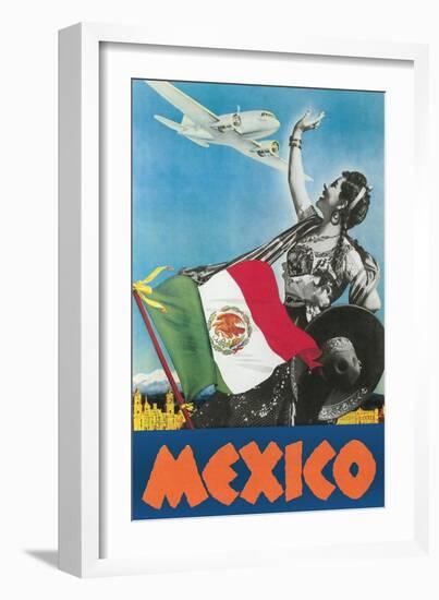 Mexico Travel Poster-null-Framed Art Print