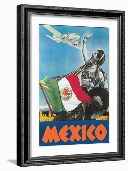 Mexico Travel Poster-null-Framed Art Print