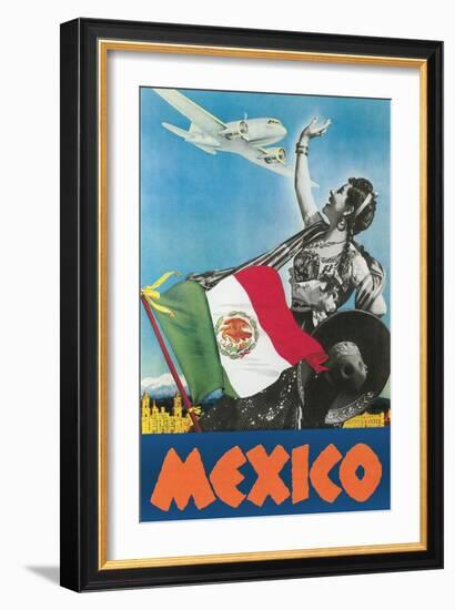 Mexico Travel Poster-null-Framed Art Print