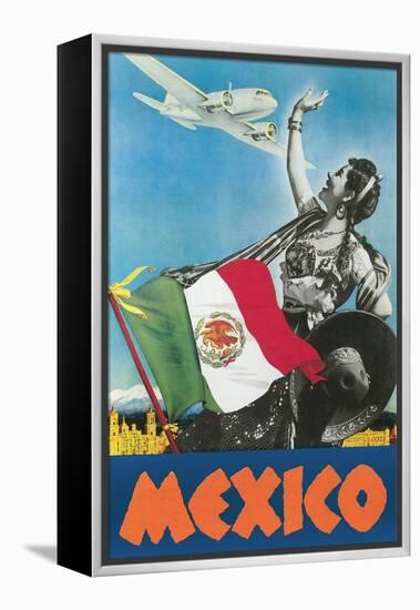 Mexico Travel Poster-null-Framed Stretched Canvas