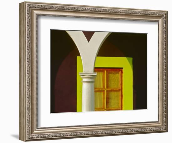 Mexico, Veracruz, Tlacotalpan. Window and arch of home.-Jaynes Gallery-Framed Photographic Print