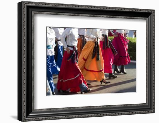 Mexico, Yucatan, Merida, Dancers with Swirling Skirts in Parade-Merrill Images-Framed Photographic Print