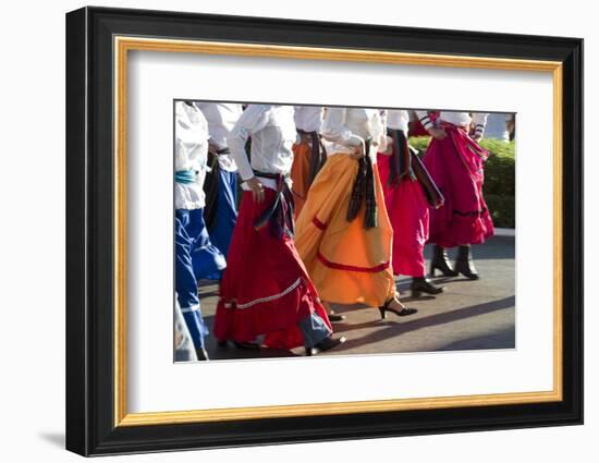 Mexico, Yucatan, Merida, Dancers with Swirling Skirts in Parade-Merrill Images-Framed Photographic Print