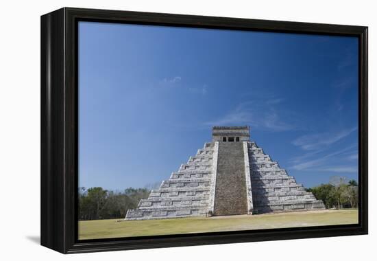 Mexico, Yucatan Peninsula, Yucatan, Chichen Itza, Kukulkan Pyramid-Adam Crowley-Framed Premier Image Canvas