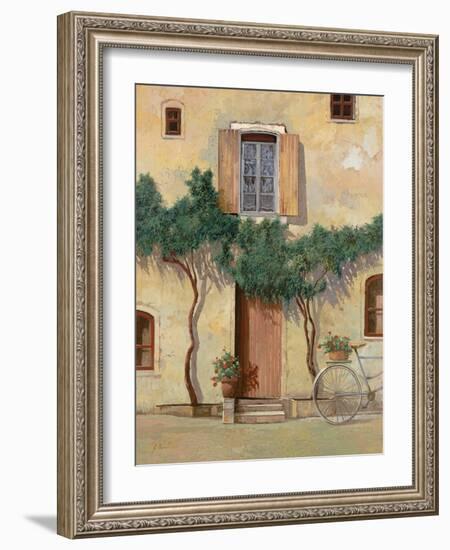 Mezza Bicicletta Sul Muro-Guido Borelli-Framed Giclee Print