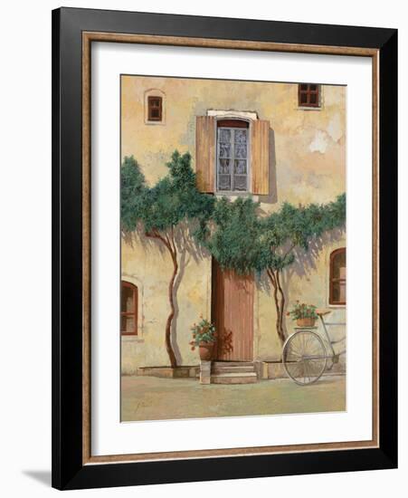 Mezza Bicicletta Sul Muro-Guido Borelli-Framed Giclee Print