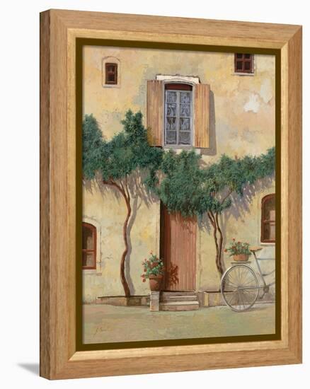 Mezza Bicicletta Sul Muro-Guido Borelli-Framed Premier Image Canvas